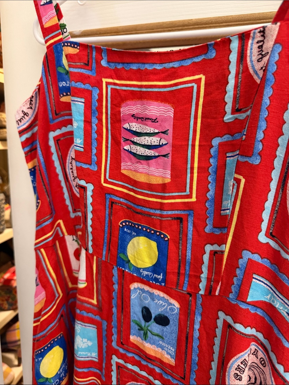LOFT Fruit and Italian picnic Printed Square-Frame Maxi Dress - Picture 3 of 8